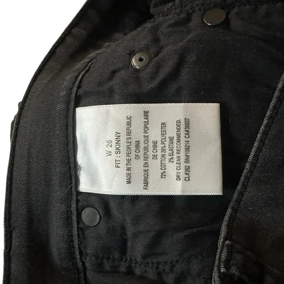 Else Black Skinny Jeans Women’s Size 26 EUC - Picture 6 of 8